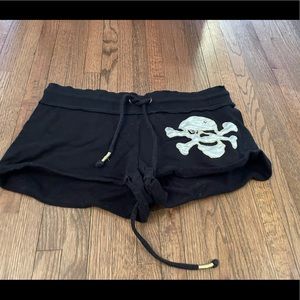 SWEAT SHORTS with skull
